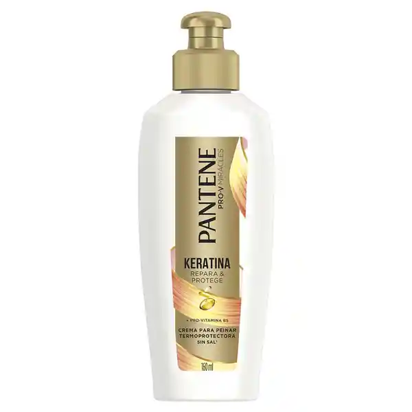 Pantene Crema Para Peinar Termoprotectora Keratina Pro 160 mL