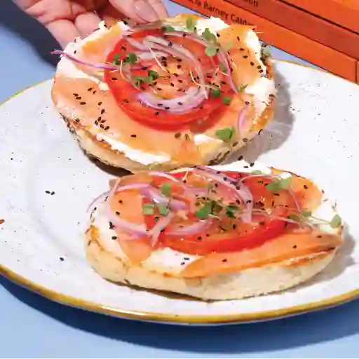 Bagel de salmon