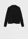 Jersey Chimney Negro Talla L Mujer Mango