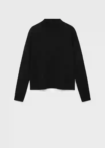 Jersey Chimney Negro Talla L Mujer Mango