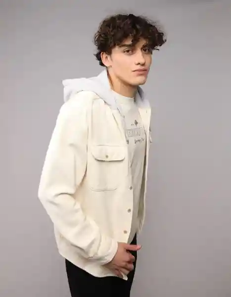 Camisa Hombre Blanco Talla MEDIUM 2982106 American Eagle