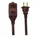 Extension Eléctrica Calibre 14 3 Salidas Café Ferrenovo Fn23403