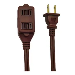 Extension Eléctrica Calibre 14 3 Salidas Café Ferrenovo Fn23403