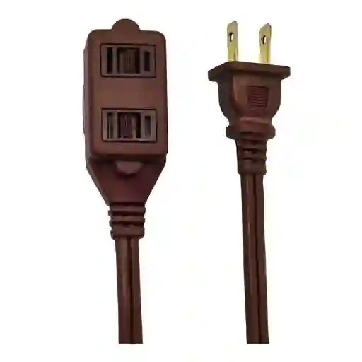 Extension Eléctrica Calibre 14 3 Salidas Café Ferrenovo Fn23403