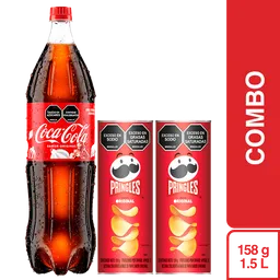 Combo Novenas Coca-Cola Original 1.5 L + Pringles Original