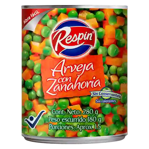 Arveja Con Zanahoria Respin *280gr