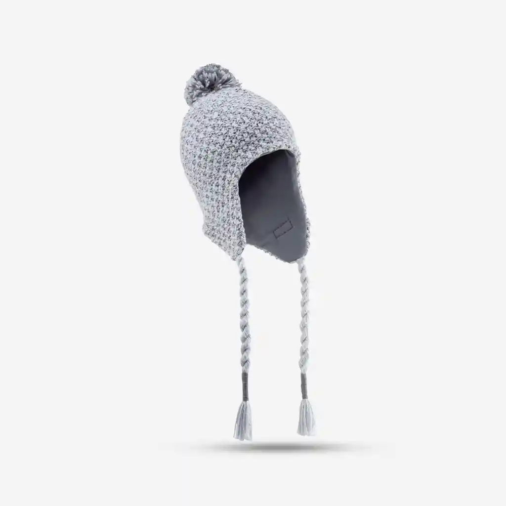 Gorro Térmico Peruano de Senderismo Para Niños Wedze Gris