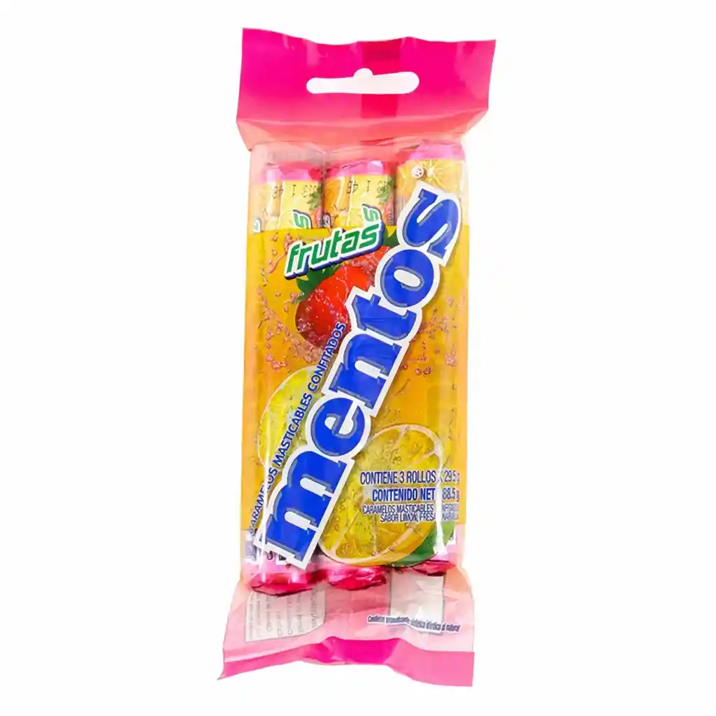 Mentos Caramelo Masticable en Rollos