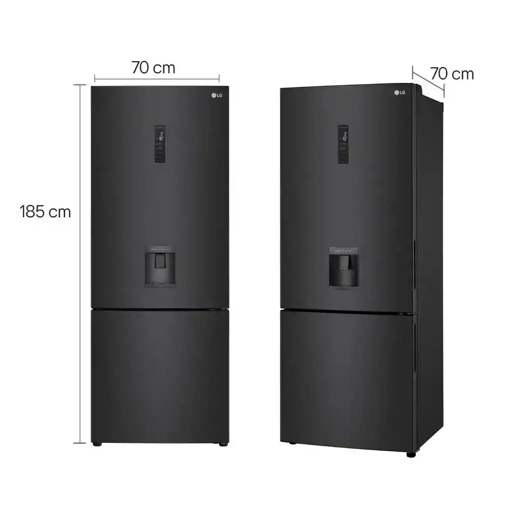 Nevera Lg No Frost Congelador Inferior Gb45wptamccclm Gb45wpt.amccclm Negro