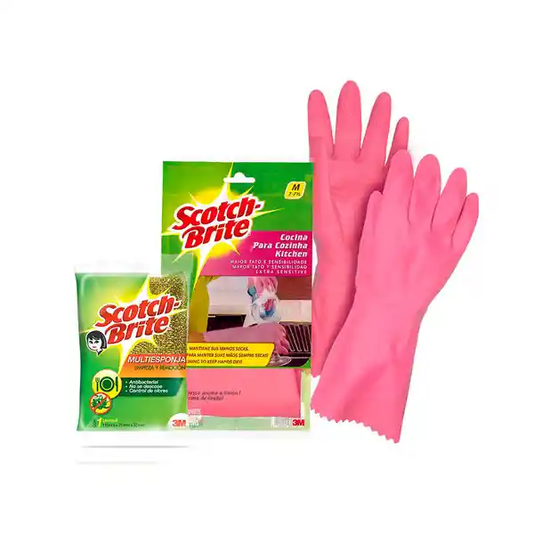 Guantes Scotch Brite Cocina Talla M