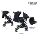 Bebesit Coche Travel System Compacto Pixel Dark Black