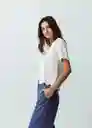 Blusa Tejido Mujer Crudo Marfil Talla S Naf Naf