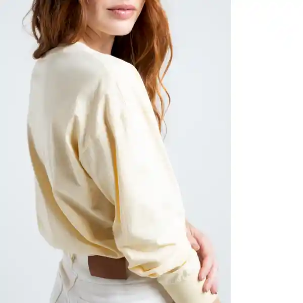  Camiseta Africa Mujer Amarillo Luminoso Claro Talla S Naf-Naf 