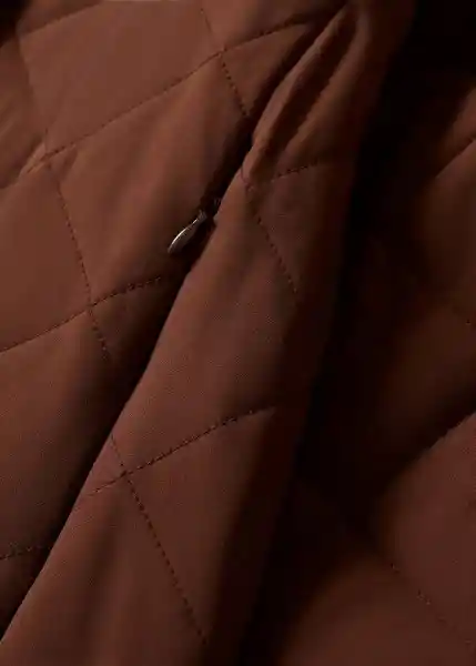 Anorak Verdure Chocolate Talla Xs Mujer Mango