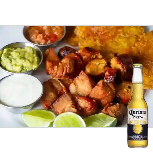 Combo Entradita Costeña + Cerveza Corona Bot. 355ml