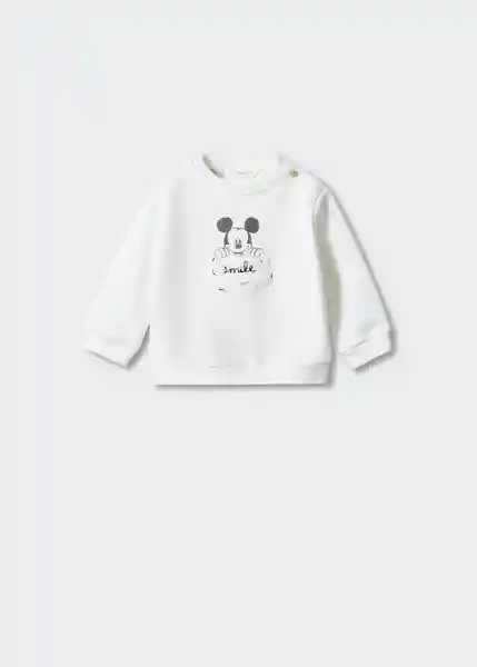 Buzo Sudadera Smile Offwhite Talla 64 Niños Mango