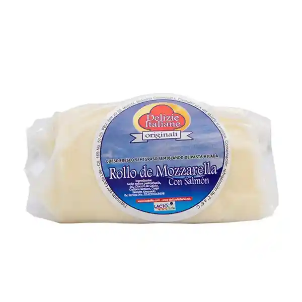 Delizie Italiane Rollo Mozzarella Salmón Ahumado Cebolla Aceite