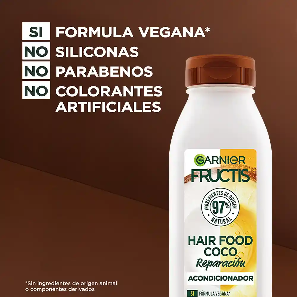 Acondicionador Hair Foof Garnier Coco Reparación 300 mL