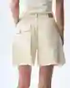 Short Mujer Crudo Talla 10 651G000_CRU110606 Americanino