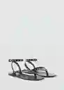 Sandalias Eye Negro Talla 37 Mujer Mango