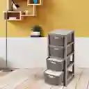 Rimax Cajonero Fique 4 Gavetas Mocca