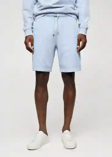 Short Selecp Celeste Talla L Hombre Mango