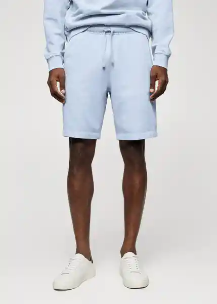 Short Selecp Celeste Talla L Hombre Mango