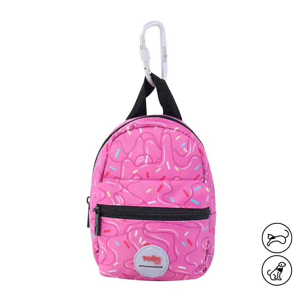 Mini Morral Para Mascota Mini Gary Rosado