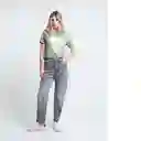 Camiseta Mujer Verde Tomillo Oscuro M 405E022 Naf Naf