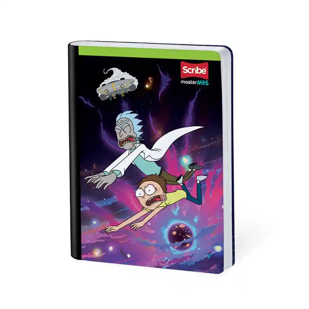 Cuaderno Rick&Mort Master Mas Cuadriculado 100 Hojas Cosido Scribe