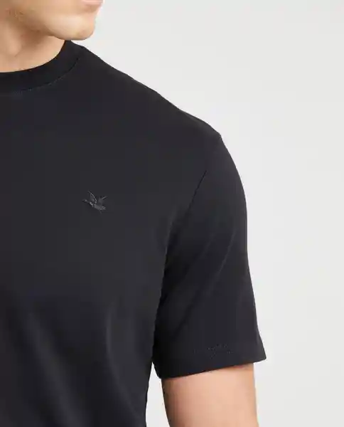 Camiseta Duotono Duck Masculino Negro Sombrio M Chevignon