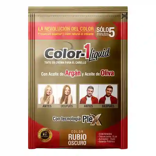 Color-1 Tintura Líquida 5 Minutos Rubio Oscuro