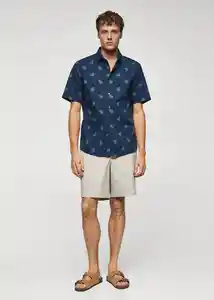 Camisa Micro3-H Tinta Talla M Hombre Mango