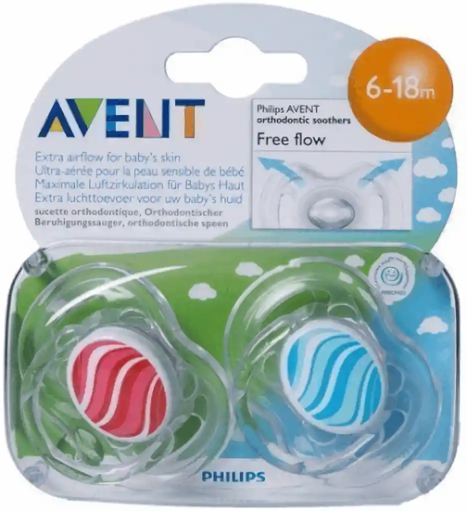 Avent Chupón Ventilados de 6 a 18 Meses Sin Bpa