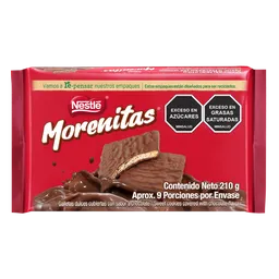 Galletas dulces MORENITAS cubiertas con chocolate 210g