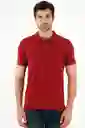 Polo Roja Con Raqueta Multicolor Para Hombre