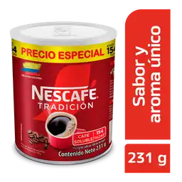 Café instantáneo NESCAFÉ Tradición x 231g