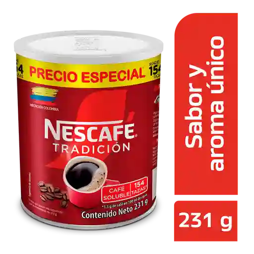 Café instantáneo NESCAFÉ Tradición x 231g