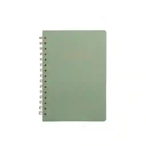 Cuaderno Argollado A5 de la Serie Verde Menta 80 Hojas Miniso