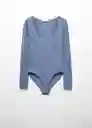 Body Lily Azul Talla M Mujer Mango