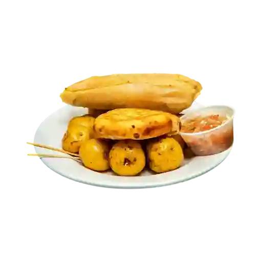 Arepa Boyacense con Papa
