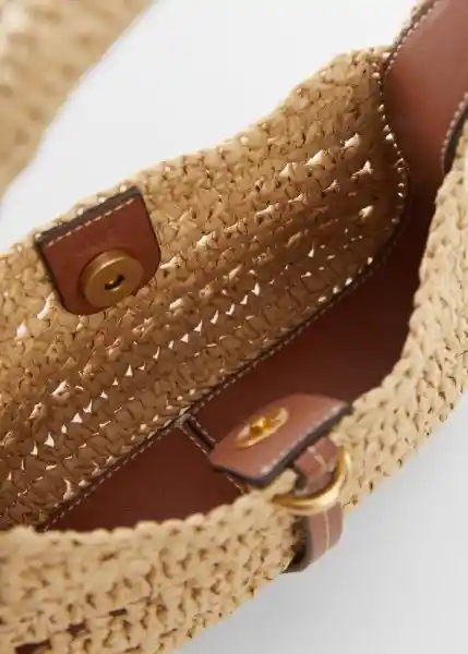 Bolso I Malta Cuero Talla 99 Mujer Mango