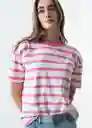 Camiseta Mujer Crudo Puro Claro Talla L 403G045 Naf Naf