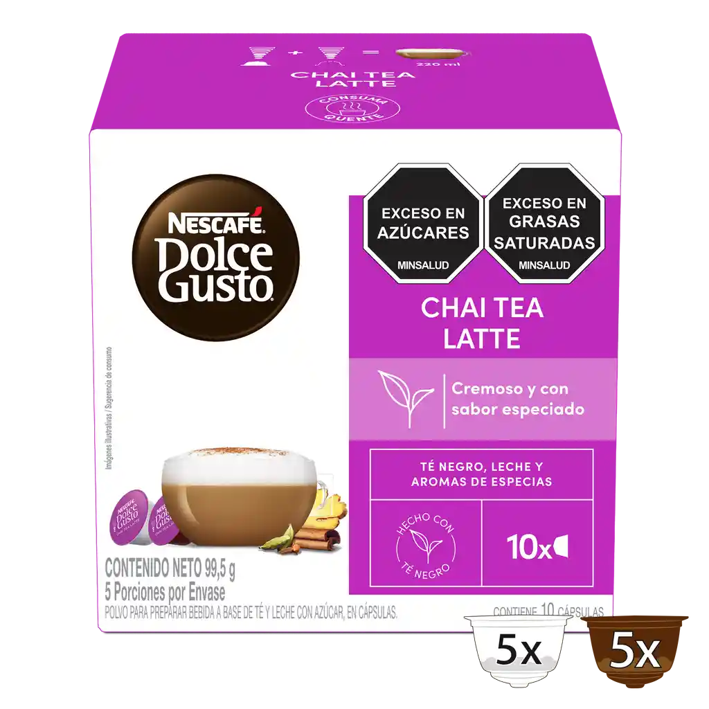 Cápsulas de Té Chai NESCAFÉ DOLCE GUSTO Chai Tea Latte x 99,5g