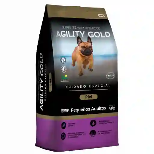 Agility Gold Alimento Para Perro Pequeños Adultos Piel 1.5 Kg