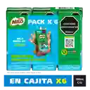 Leche achocolatada con malta MILO NUTRIFIT menos azucares* en cajita 6 Unds x 180mL c/u
