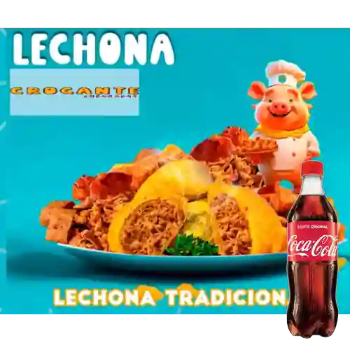 Combo Empanada de Lechona + Coca Cola Original 500 ml