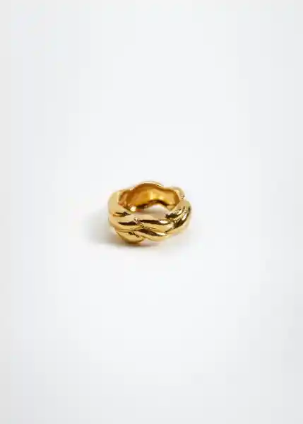 Anillo Filomena Oro Talla M Mujer Mango