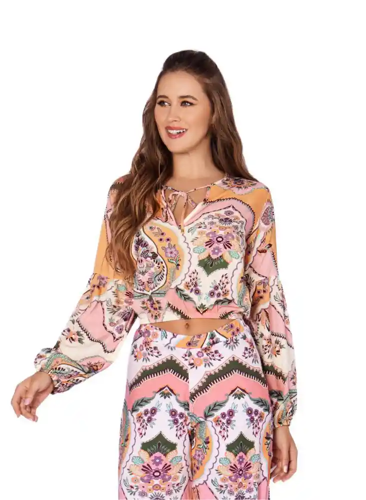Blusa Estampada M-multicolo
