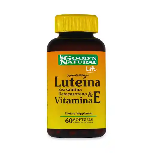 Suplemento Dietario Luteína + Zeaxantina + Betacaroteno Good'n Natural Frasco